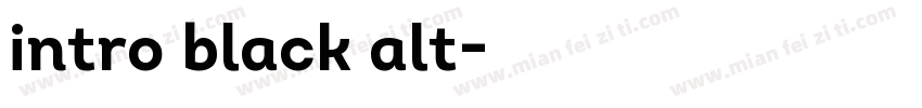 intro black alt字体转换